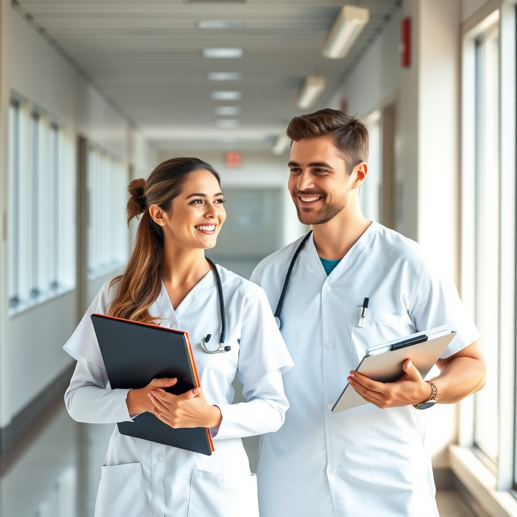 Arzt und Krankenschwester Briefversand über easyNova