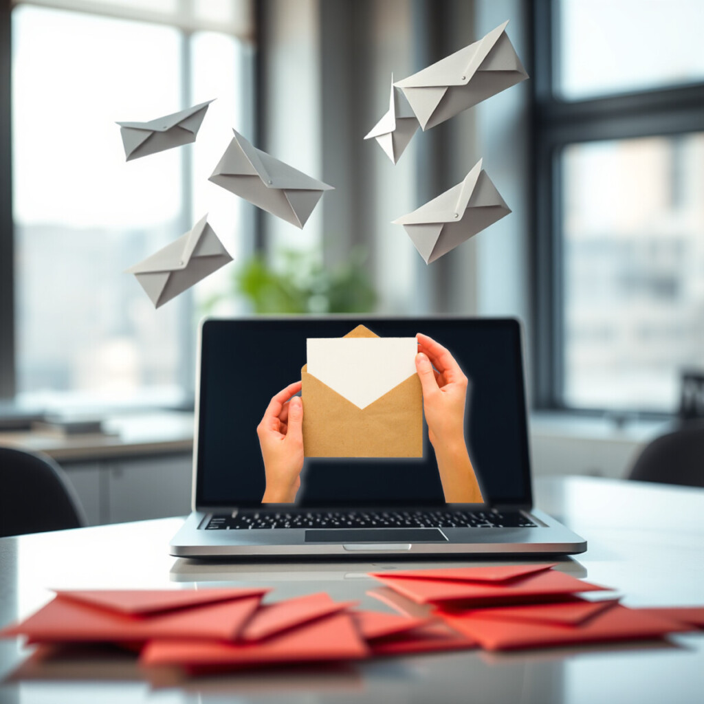 Briefe Online Versenden über den Laptop