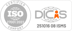 ISO 27001:2022 zertifiziert, Zertifikat 251016 08 der DICIS AG