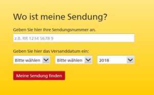 Sendungsverfolgung Einschreiben